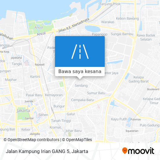 Peta Jalan Kampung Irian GANG 5