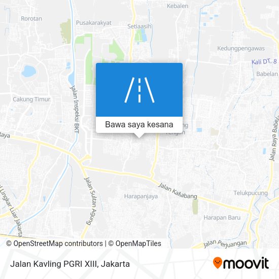 Peta Jalan Kavling PGRI XIII