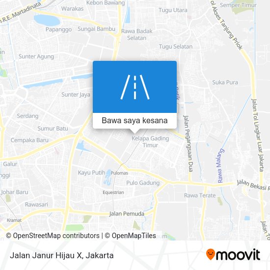 Peta Jalan Janur Hijau X