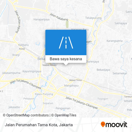 Peta Jalan Perumahan Tama Kota