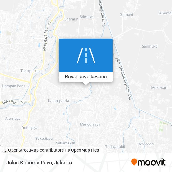 Peta Jalan Kusuma Raya