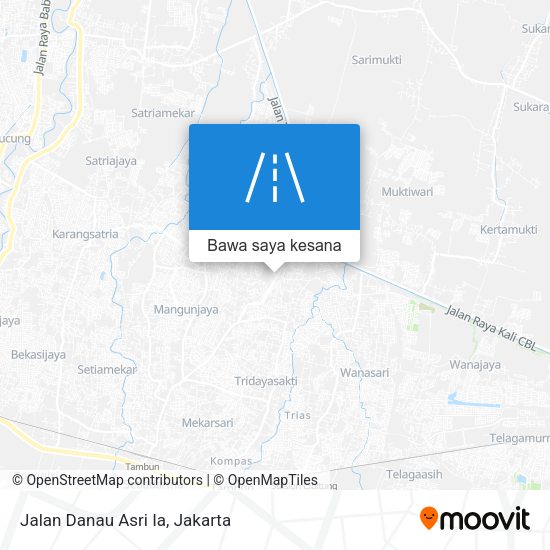 Peta Jalan Danau Asri Ia