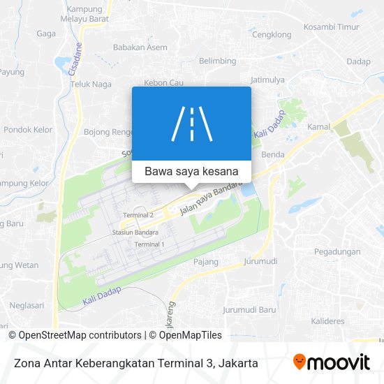 Peta Zona Antar Keberangkatan Terminal 3