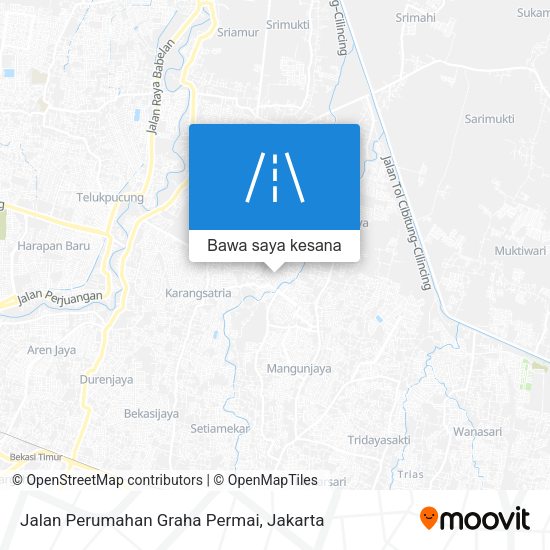 Peta Jalan Perumahan Graha Permai