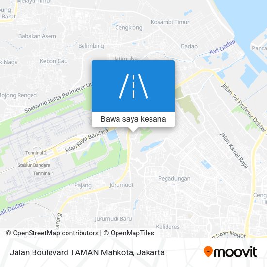 Peta Jalan Boulevard TAMAN Mahkota