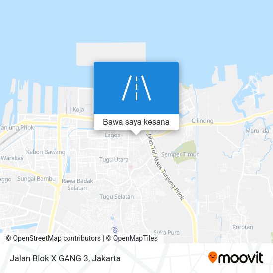 Peta Jalan Blok X GANG 3