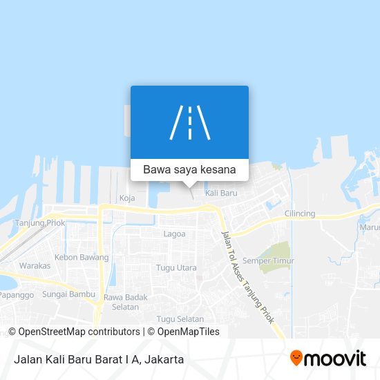 Peta Jalan Kali Baru Barat I A