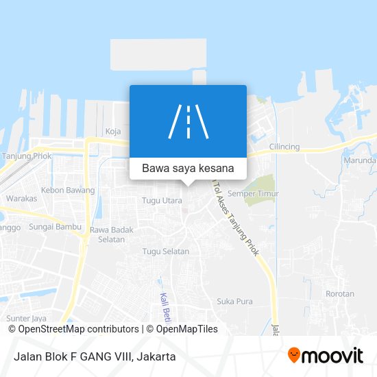 Peta Jalan Blok F GANG VIII