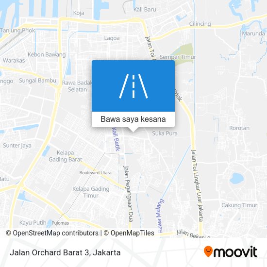 Peta Jalan Orchard Barat 3