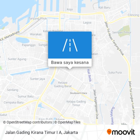 Peta Jalan Gading Kirana Timur I A