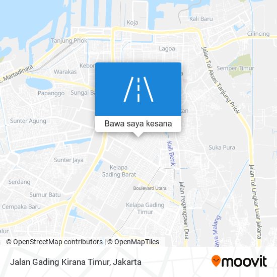 Peta Jalan Gading Kirana Timur