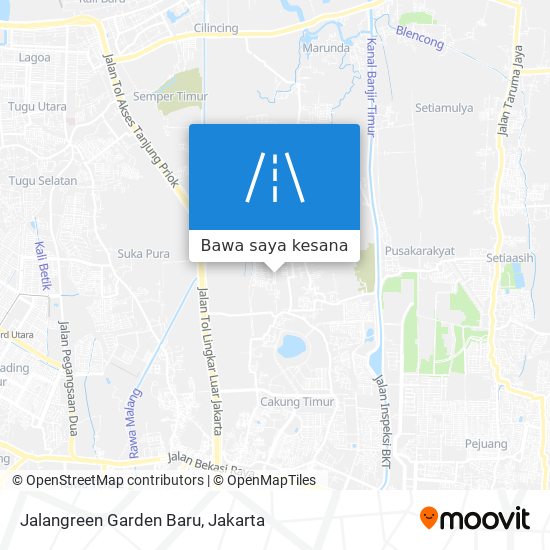 Peta Jalangreen Garden Baru