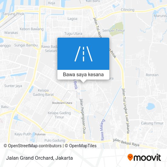 Peta Jalan Grand Orchard