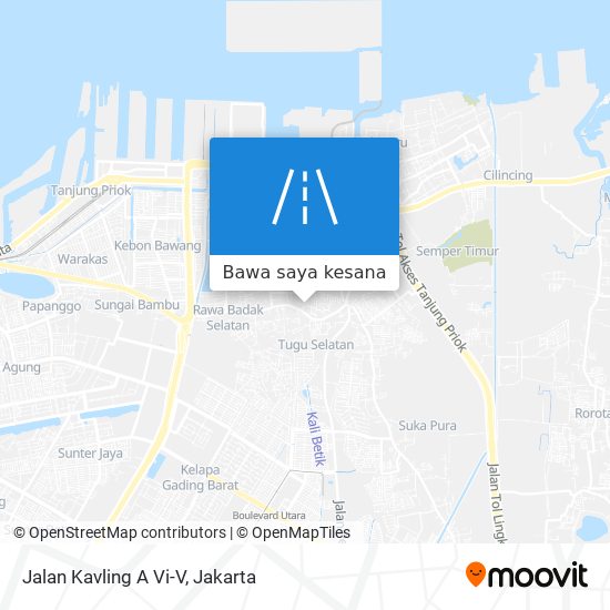 Peta Jalan Kavling A Vi-V