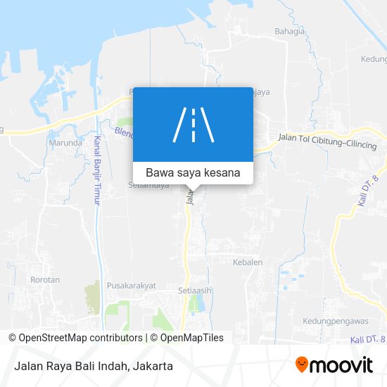 Peta Jalan Raya Bali Indah