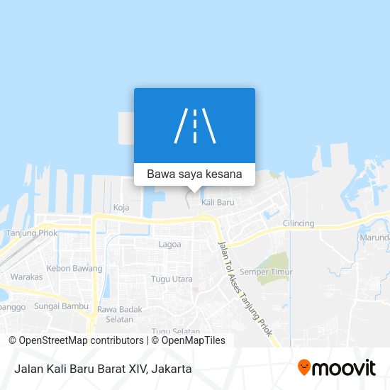 Peta Jalan Kali Baru Barat XIV