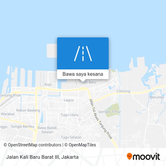 Peta Jalan Kali Baru Barat III