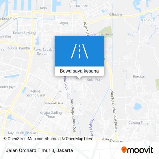 Peta Jalan Orchard Timur 3