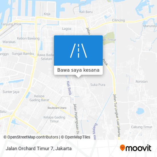 Peta Jalan Orchard Timur 7