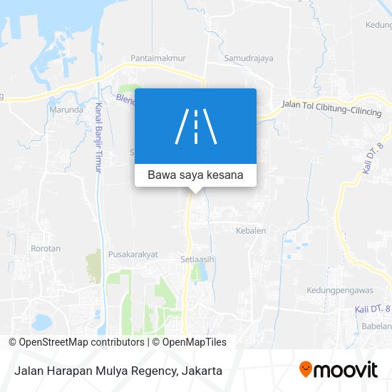 Peta Jalan Harapan Mulya Regency