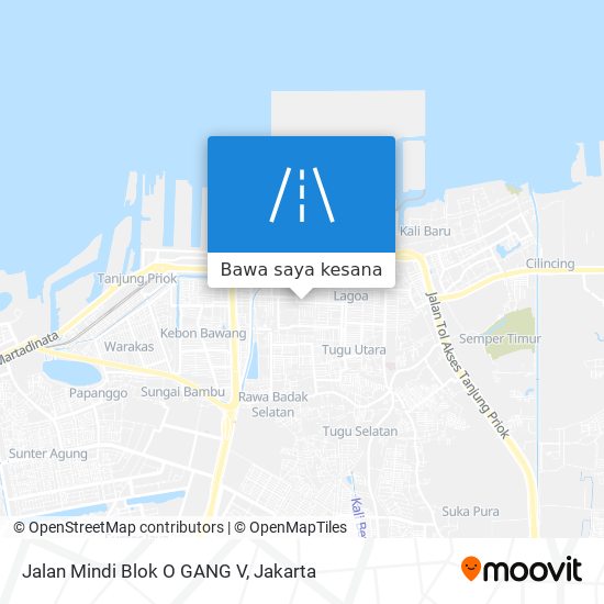 Peta Jalan Mindi Blok O GANG V