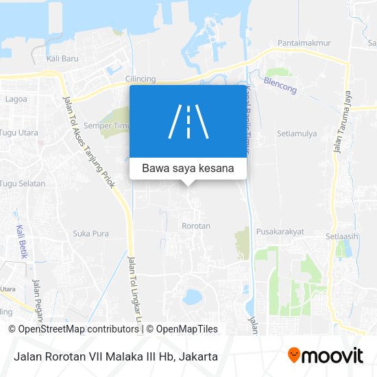 Peta Jalan Rorotan VII Malaka III Hb