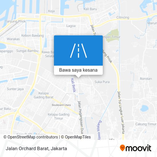 Peta Jalan Orchard Barat