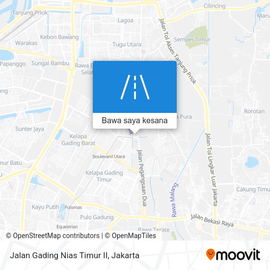 Peta Jalan Gading Nias Timur II