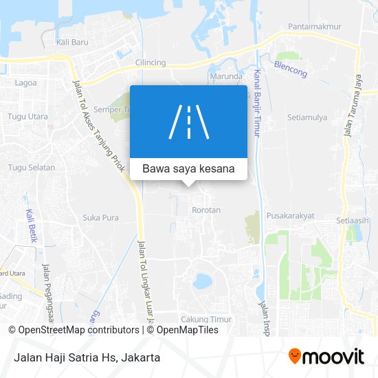 Peta Jalan Haji Satria Hs