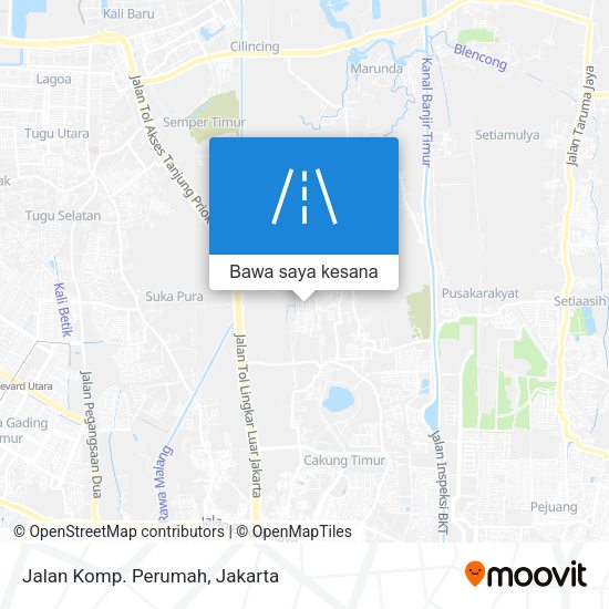 Peta Jalan  Komp. Perumah