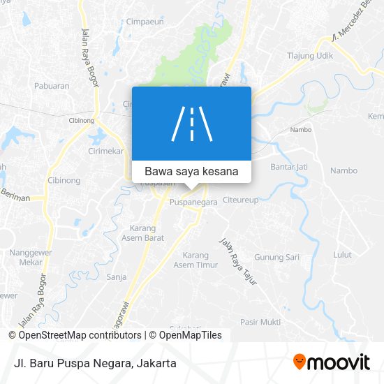 Peta Jl. Baru Puspa Negara