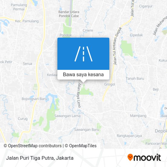 Peta Jalan Puri Tiga Putra