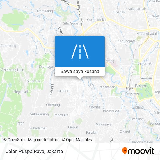 Peta Jalan Puspa Raya