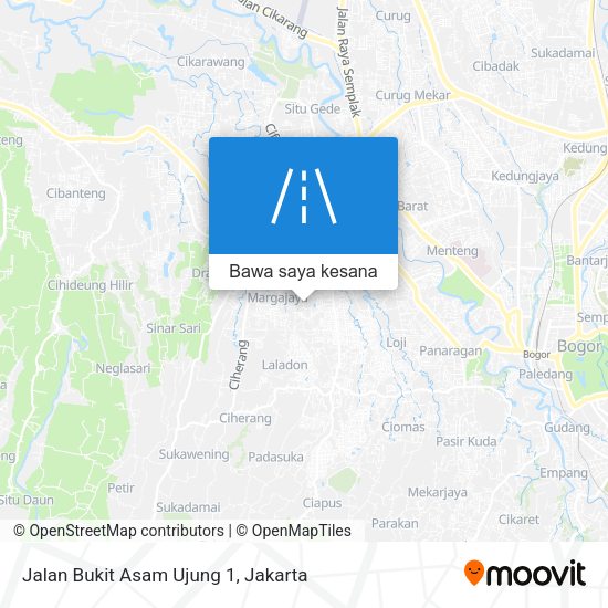 Peta Jalan Bukit Asam Ujung 1