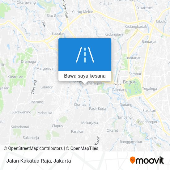 Peta Jalan Kakatua Raja