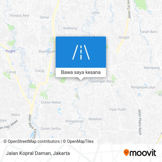 Peta Jalan Kopral Daman