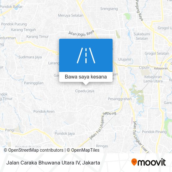 Peta Jalan Caraka Bhuwana Utara IV