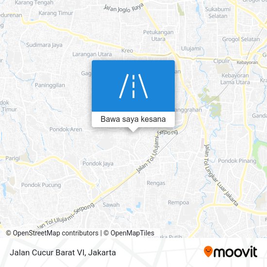 Peta Jalan Cucur Barat VI