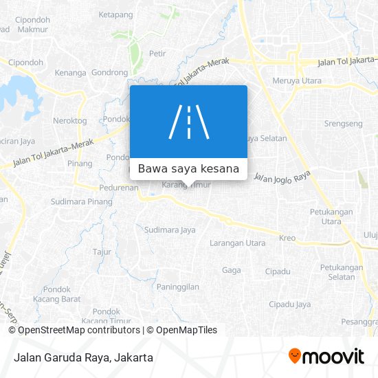 Peta Jalan Garuda Raya