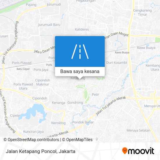 Peta Jalan Ketapang Poncol