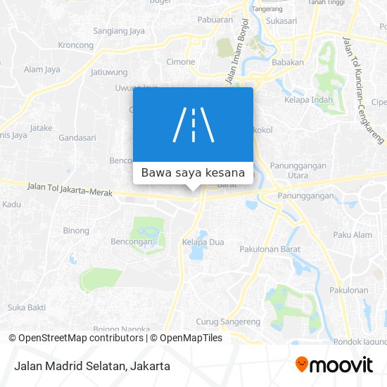 Peta Jalan Madrid Selatan