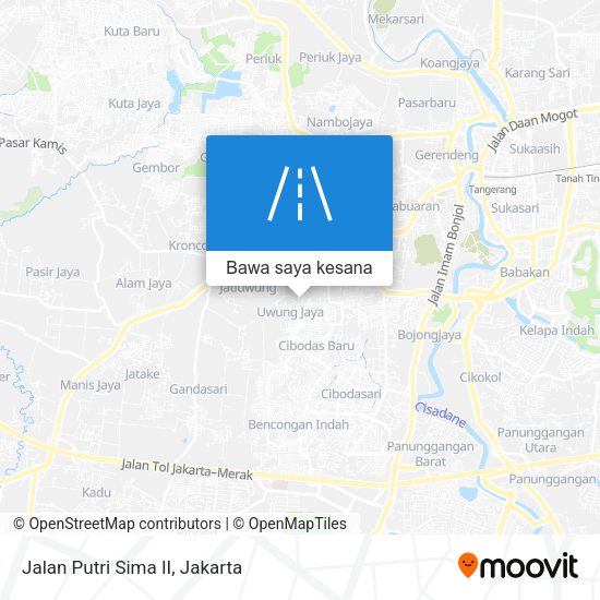 Peta Jalan Putri Sima II