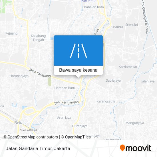 Peta Jalan Gandaria Timur