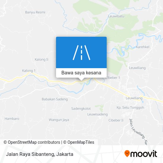 Peta Jalan Raya Sibanteng