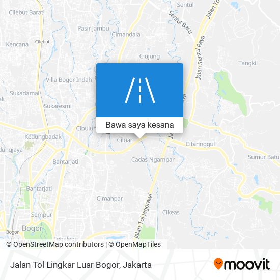 Peta Jalan Tol Lingkar Luar Bogor