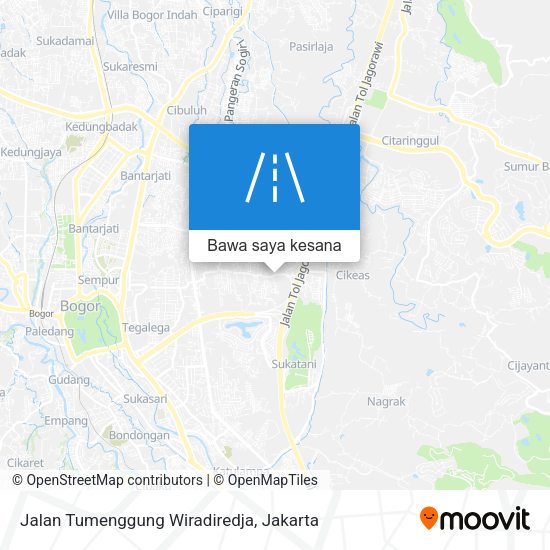 Peta Jalan Tumenggung Wiradiredja