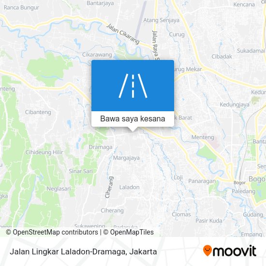 Peta Jalan Lingkar Laladon-Dramaga