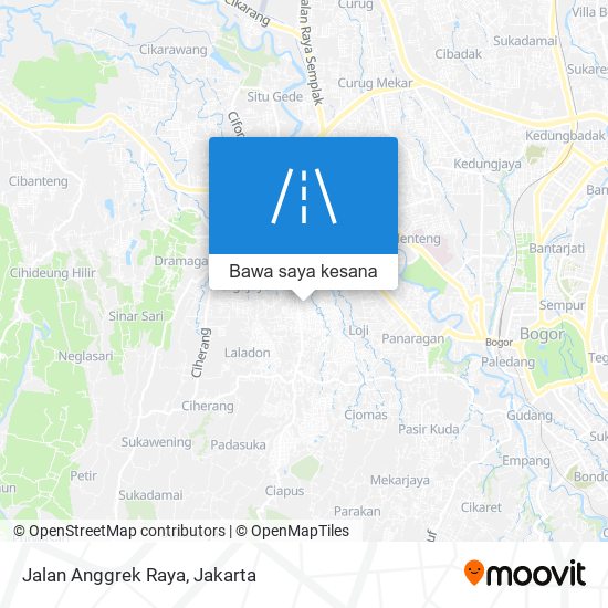 Peta Jalan Anggrek Raya