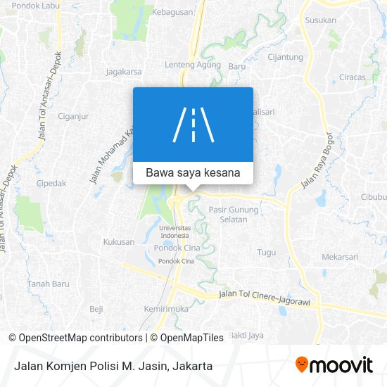 Peta Jalan Komjen Polisi M. Jasin