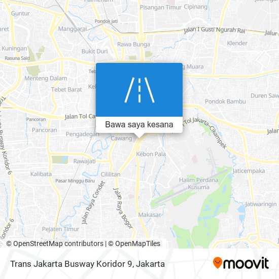 Peta Trans Jakarta Busway Koridor 9